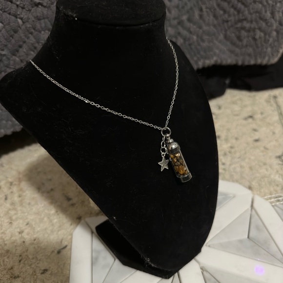 Hand made tigers eye moon water necklace! - Picture 2 of 2